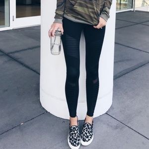 Moto stretchy leggings